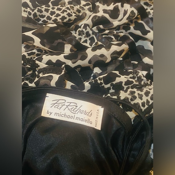 Vintage Pat Richards By Michael Maielle Black/White Sequins Dress - Picture 3 of 10